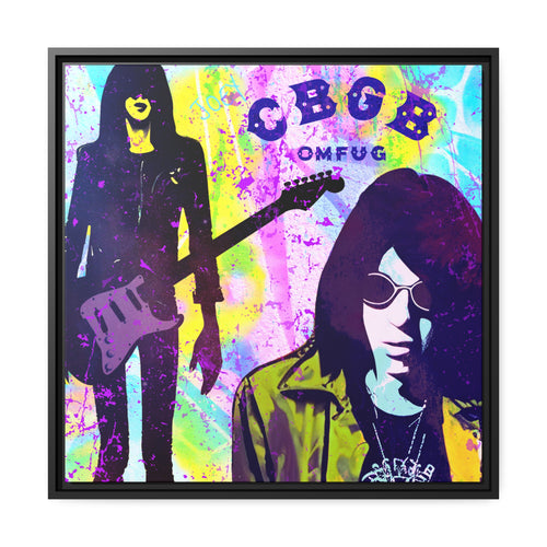 Joey Ramone - Matte Canvas, Black Frame
